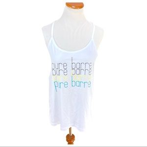 Pure Barre White Tank Top Women’s Sz Medium NWOT